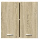 Armoire suspendue Chêne sonoma 60x31x60 cm Aggloméré – Image 3