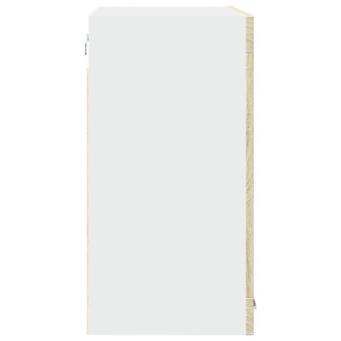 Armoire en verre suspendue "Lyon" Chêne sonoma 80x31x60 cm – Image 5