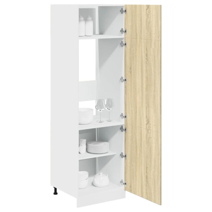 Armoire de réfrigérateur "Lyon" Chêne sonoma 60x57x207 cm – Image 2