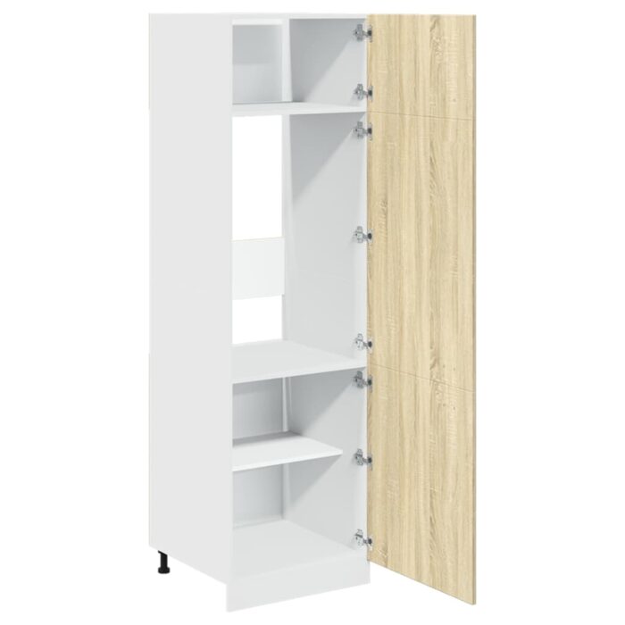 Armoire de réfrigérateur "Lyon" Chêne sonoma 60x57x207 cm – Image 4