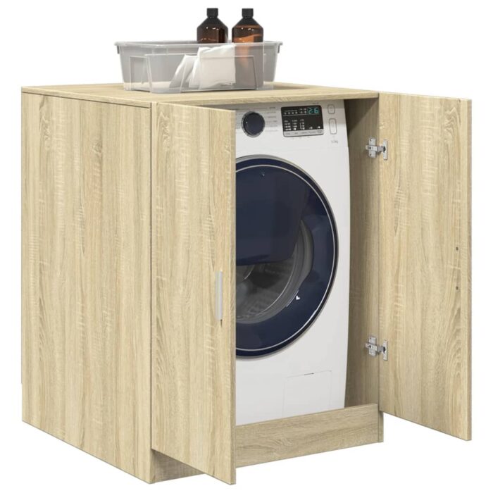 Meuble pour machine à laver chêne sonoma 70,5x71,5x91,5 cm – Image 2