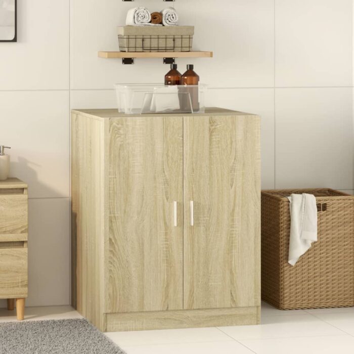 Meuble pour machine à laver chêne sonoma 70,5x71,5x91,5 cm – Image 1