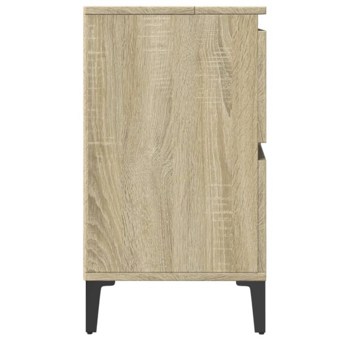 Meuble d'évier chêne sonoma 80x33x60 cm bois d'ingénierie – Image 5