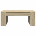 Table basse chêne sonoma 102x55x42 cm bois d'ingénierie – Image 2