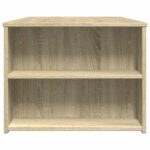 Table basse chêne sonoma 102x55x42 cm bois d'ingénierie – Image 3