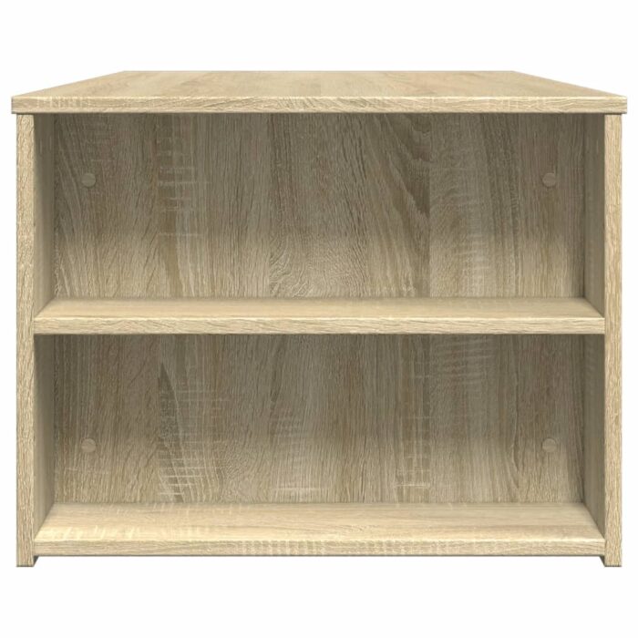 Table basse chêne sonoma 102x55x42 cm bois d'ingénierie – Image 3