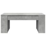 Table basse gris béton 102x55x42 cm bois d'ingénierie – Image 2