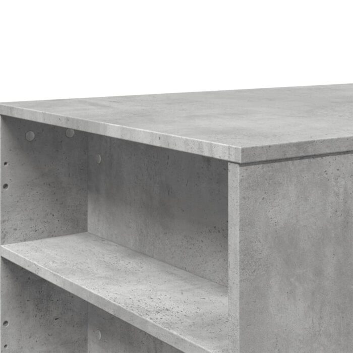 Table basse gris béton 102x55x42 cm bois d'ingénierie – Image 5