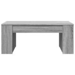 Table basse sonoma gris 102x55x42 cm bois d'ingénierie – Image 2