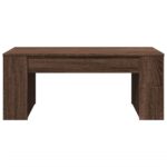 Table basse chêne marron 102x55x42 cm bois d'ingénierie – Image 2