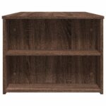 Table basse chêne marron 102x55x42 cm bois d'ingénierie – Image 3