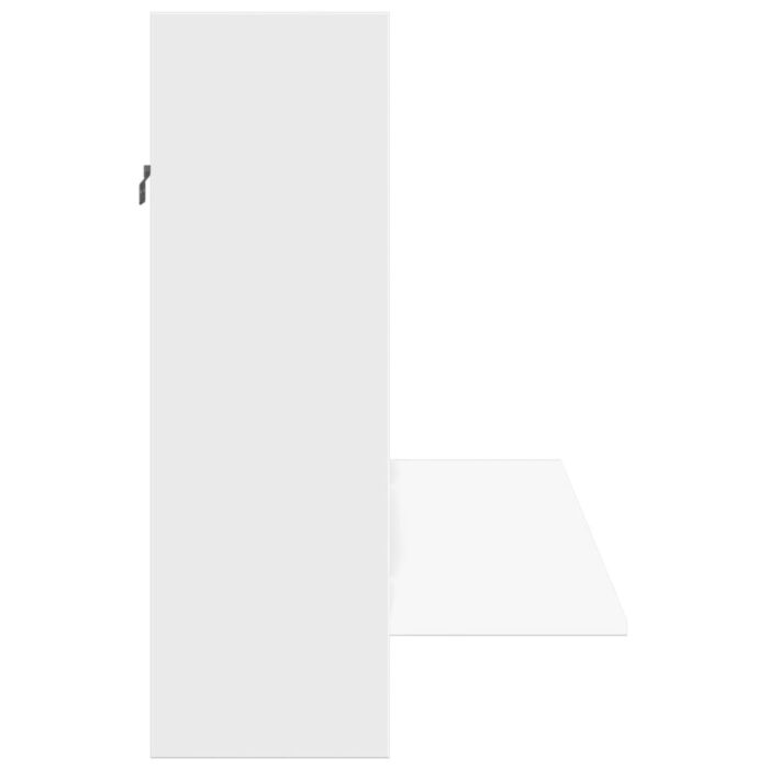 Bureau mural blanc 105x48x75 cm bois d'ingénierie – Image 3