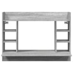 Bureau mural sonoma gris 105x48x75 cm bois d'ingénierie – Image 2