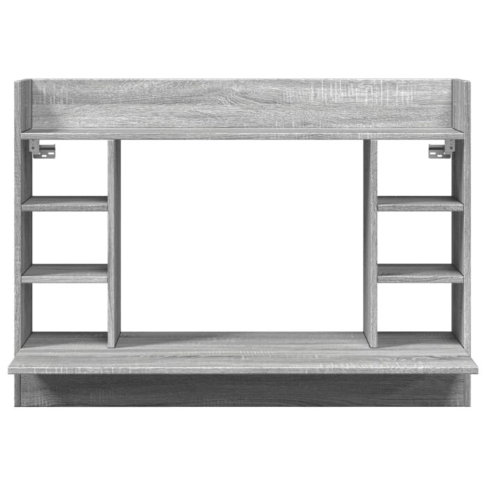 Bureau mural sonoma gris 105x48x75 cm bois d'ingénierie – Image 2