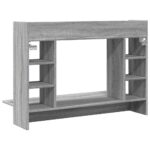 Bureau mural sonoma gris 105x48x75 cm bois d'ingénierie – Image 4