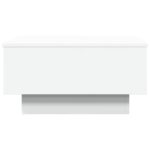 Table basse blanc 60x45x31 cm bois d'ingénierie – Image 3