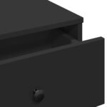 Table basse noir 60x45x31 cm bois d'ingénierie – Image 6