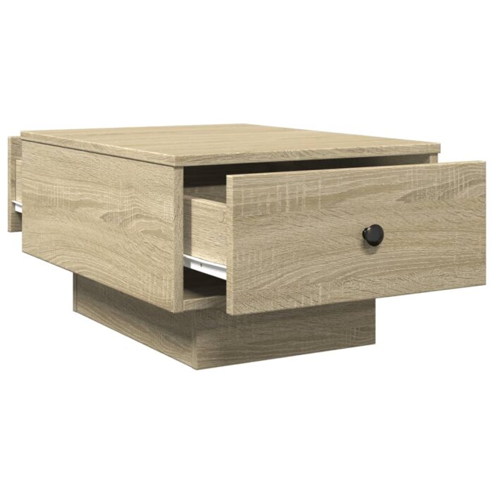 Table basse chêne sonoma 60x45x31 cm bois d'ingénierie – Image 5