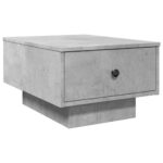 Table basse gris béton 60x45x31 cm bois d'ingénierie – Image 4