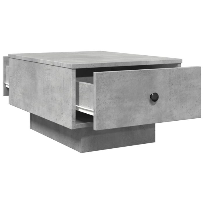 Table basse gris béton 60x45x31 cm bois d'ingénierie – Image 5