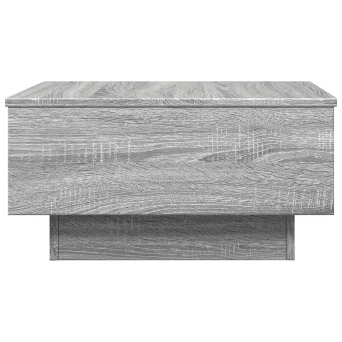 Table basse sonoma gris 60x45x31 cm bois d'ingénierie – Image 3