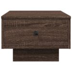 Table basse chêne marron 60x45x31 cm bois d'ingénierie – Image 2