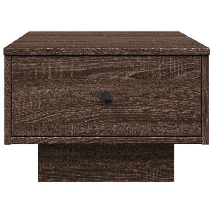 Table basse chêne marron 60x45x31 cm bois d'ingénierie – Image 2