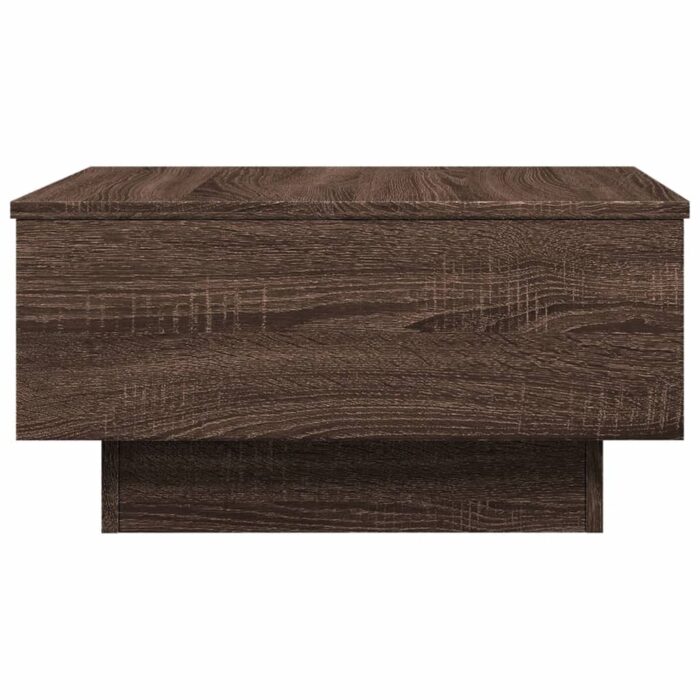 Table basse chêne marron 60x45x31 cm bois d'ingénierie – Image 3
