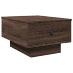 Table basse chêne marron 60x45x31 cm bois d'ingénierie – Image 4