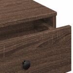 Table basse chêne marron 60x45x31 cm bois d'ingénierie – Image 6