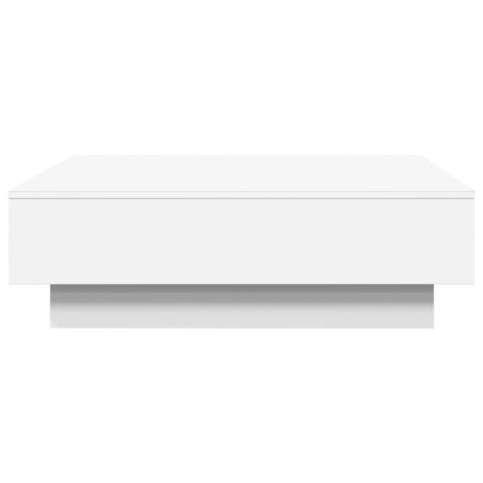 Table basse Blanc 90x90x28 cm Aggloméré – Image 3