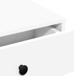 Table basse Blanc 90x90x28 cm Aggloméré – Image 6