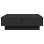 Table basse Noir 90x90x28 cm Aggloméré – Image 2