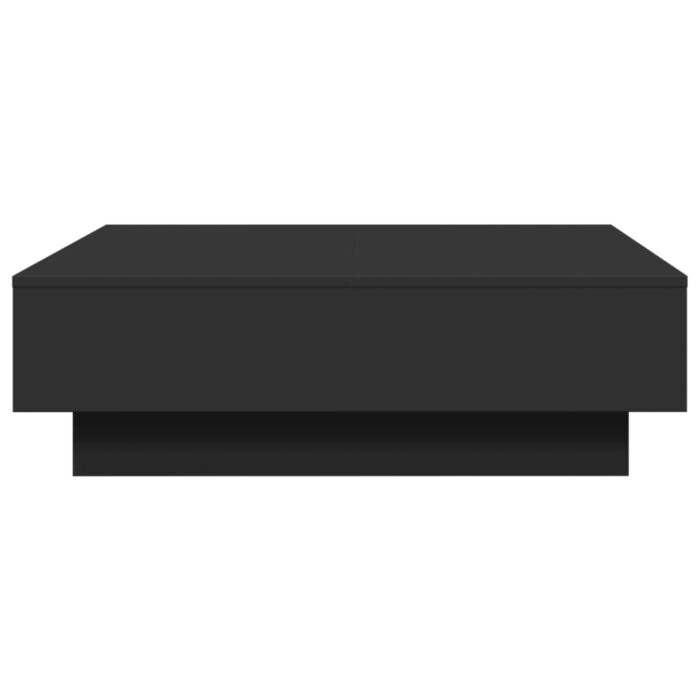 Table basse Noir 90x90x28 cm Aggloméré – Image 3