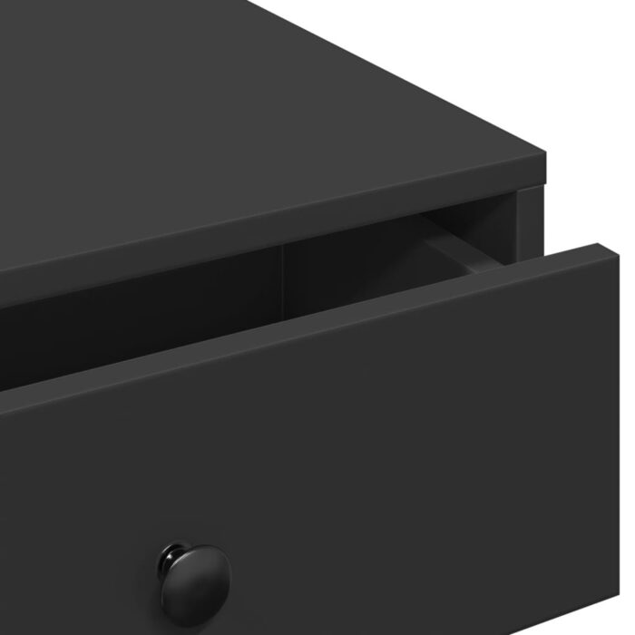 Table basse Noir 90x90x28 cm Aggloméré – Image 6