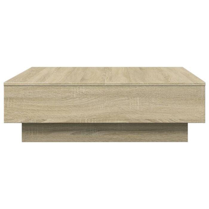 Table basse Chêne sonoma 90x90x28 cm Aggloméré – Image 3