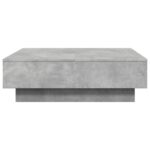 Table basse Gris béton 90x90x28 cm Aggloméré – Image 3