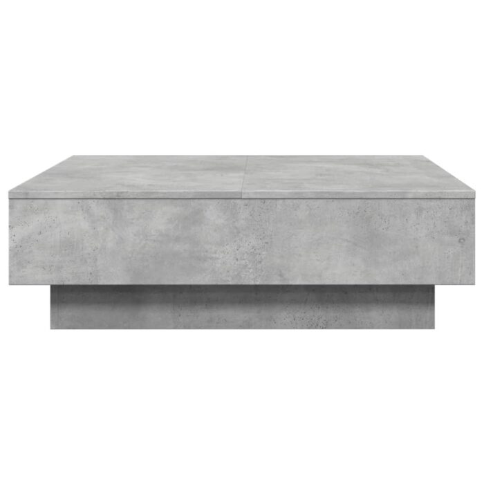 Table basse Gris béton 90x90x28 cm Aggloméré – Image 3