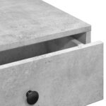 Table basse Gris béton 90x90x28 cm Aggloméré – Image 6
