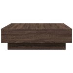 Table basse Chêne marron 90x90x28 cm Bois d'ingénierie – Image 3