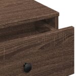 Table basse Chêne marron 90x90x28 cm Bois d'ingénierie – Image 6