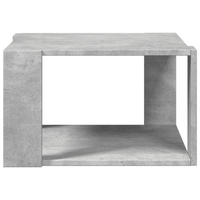 Table basse gris béton 51,5x51,5x30 cm bois d'ingénierie – Image 2