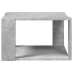Table basse gris béton 51,5x51,5x30 cm bois d'ingénierie – Image 3