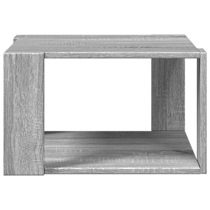 Table basse sonoma gris 51,5x51,5x30 cm bois d'ingénierie – Image 2