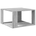 Table basse sonoma gris 51,5x51,5x30 cm bois d'ingénierie – Image 4