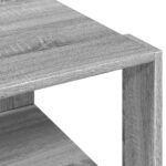 Table basse sonoma gris 51,5x51,5x30 cm bois d'ingénierie – Image 5
