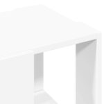 Table basse blanc 32x32x30 cm bois d'ingénierie – Image 5