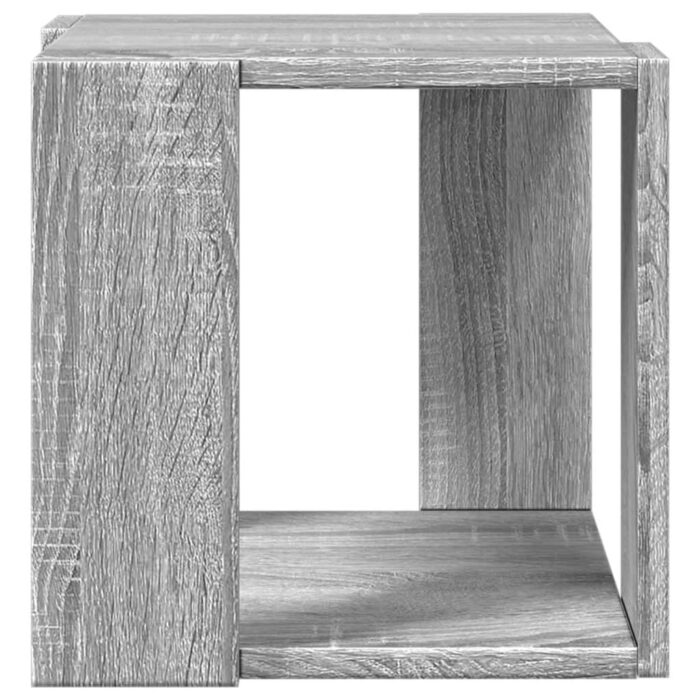 Table basse sonoma gris 32x32x30 cm bois d'ingénierie – Image 2