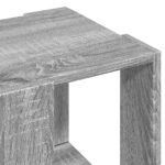 Table basse sonoma gris 32x32x30 cm bois d'ingénierie – Image 5