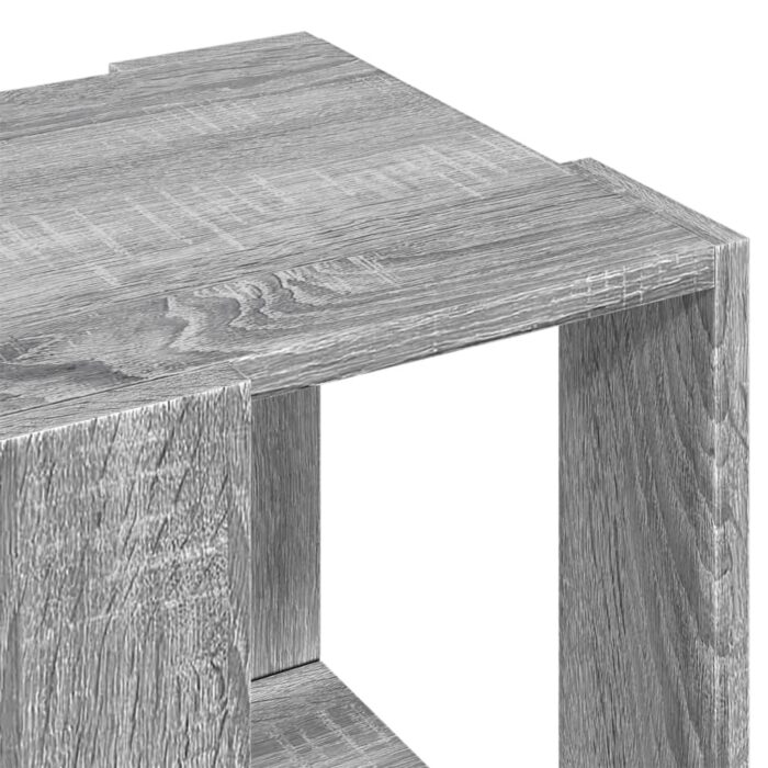 Table basse sonoma gris 32x32x30 cm bois d'ingénierie – Image 5